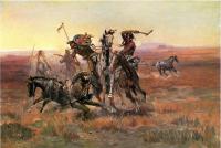 Charles Marion Russell - When Blackfeet and Sioux Meet